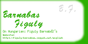 barnabas figuly business card